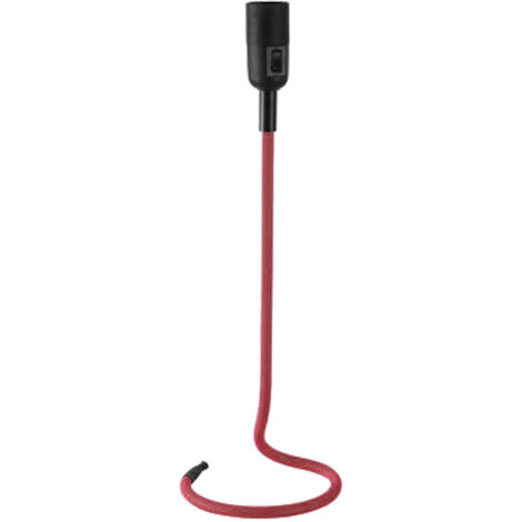 Lampe de table lampe de table rouge lampe d'appoint dimmable textile rétro lampe de salon LED RVB, changement de couleur RVB, 8,5W 806 lm blanc chaud, DxH 15 x 46,5 cm