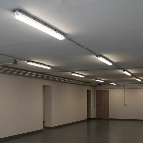 Ensemble de 4 tubes de plafond à LED tubes d'éclairage atelier