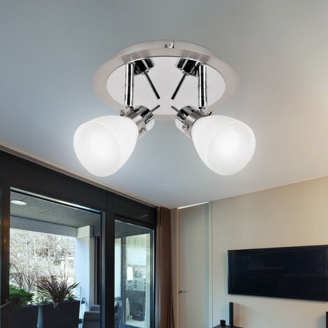 Plafonnier LED 3 spots éclairage plafond salle de bain IP44 spot
