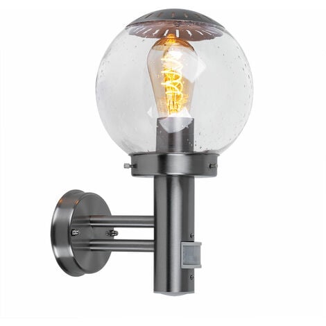 DEL Lampe de position extérieure Luminaire en acier inoxydable lampe murale lampe socle ip44 e27 230 v