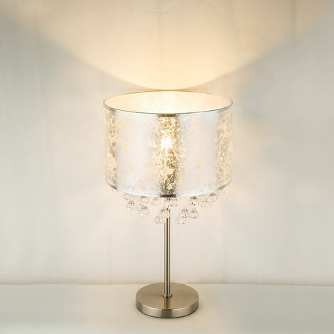 Lampe de table à LED en cristal doré nordique, lampe de sol