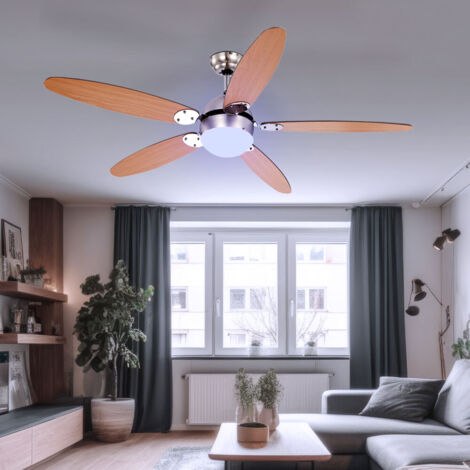 Ventilateurs De Plafond Réversibles Avec Lumières, Ventilateur De Vitesse Du Vent À 3 Vitesses