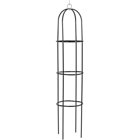 Rang Obélisque Aide Fleurs Colonne Roses Tour Fleurs Treillis Vert Hauteur 191 cm (1/2)