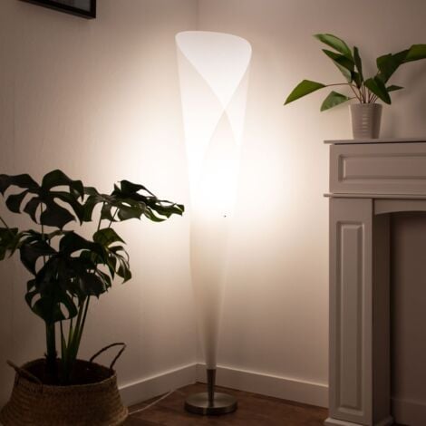 Lampe sur pied LED salon chambre arc liseuse RGB télécommande chrome  plafonnier dimmable, ETC Shop: lampes, mobilier, technologie. Tout d'une  source.