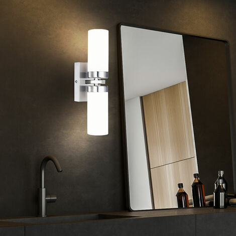 Applique miroir salle de bain Applique murale LED miroir salle de bain 57  cm, couleur de lumière réglable dimmable, aspect cristal, 10W 1000lm blanc  chaud blanc neutre, L 57,2 cm