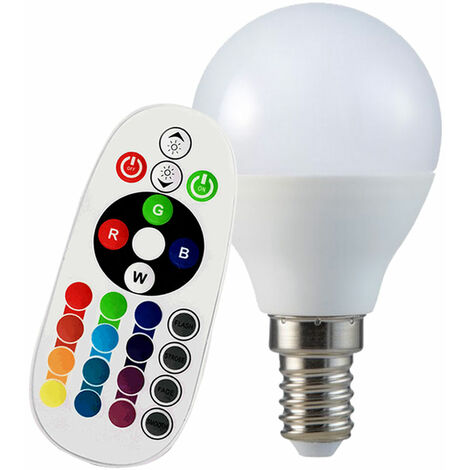 Ampoule LED Ronde avec Télécommande