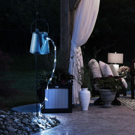 Lanterne Solaire Décorative Père Noël En Fer - Pour Jardin Et Noël - Dimensions 22x17x10,5 Cm - Imperméable Et Autonome