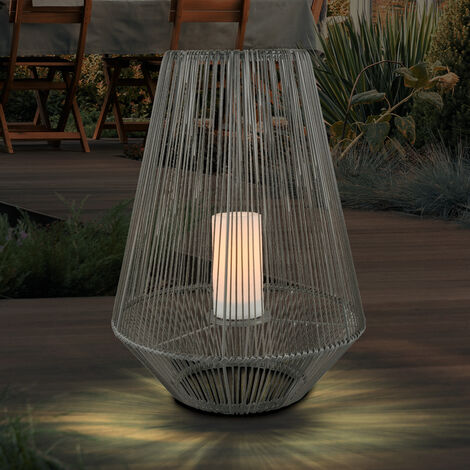 Lanterne solaire Lampe de table solaire à LED scintillante à l'extérieur en  forme de cage, avec effet de lumière de flamme en noir, batterie LED, H 30  cm