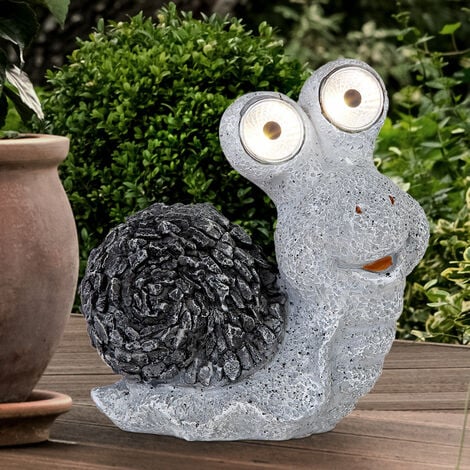 Sculpture de jardin lumineuse solaire pour l'extérieur décoration de jardin  sculpture en forme d'escargot