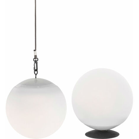 SPHERE - Lampe suspendue d'extérieur rechargeable - Batterie - Ø 10,2 cm -  LED 