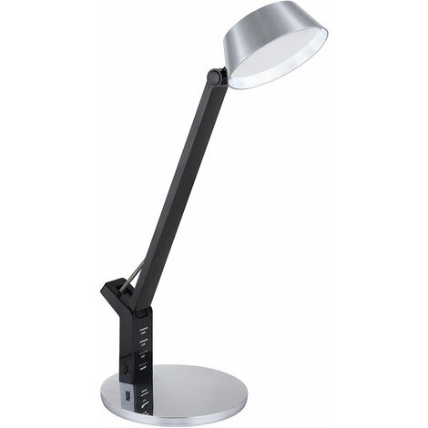 Acheter Lampe de bureau LED à double tête avec support Lampe de table rechargeable  USB Luminosité réglable Protection des yeux Lampe de bureau à gradation  tactile
