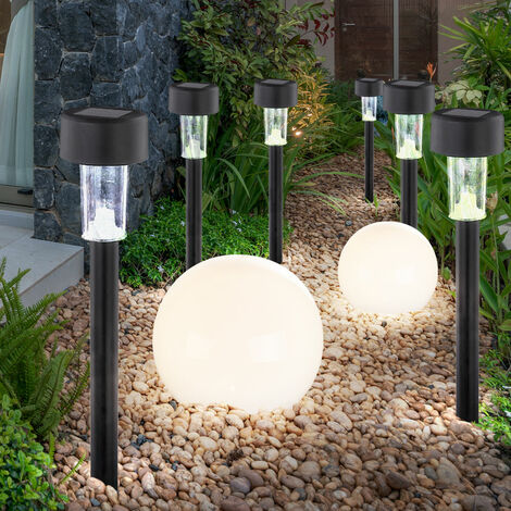 3x lampe boule lumineuse enfichable lampe de jardin lampe solaire