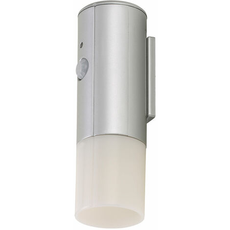 Veilleuse avec batterie détecteur de mouvement Lampe d'escalier LED avec  détecteur de mouvement veilleuse avec batterie, couleur titane, 2x LED 0,06  watt blanc froid, DxH 4x 12,5 cm