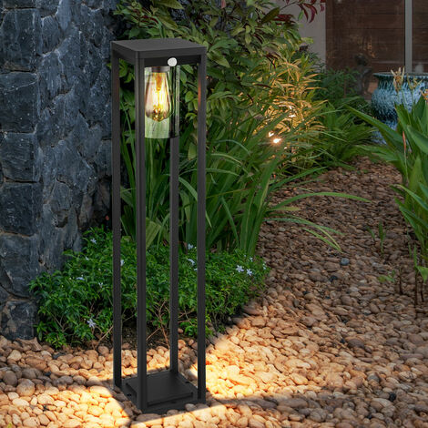 Lampe de jardin avec détecteur de mouvement extérieur, lampadaire