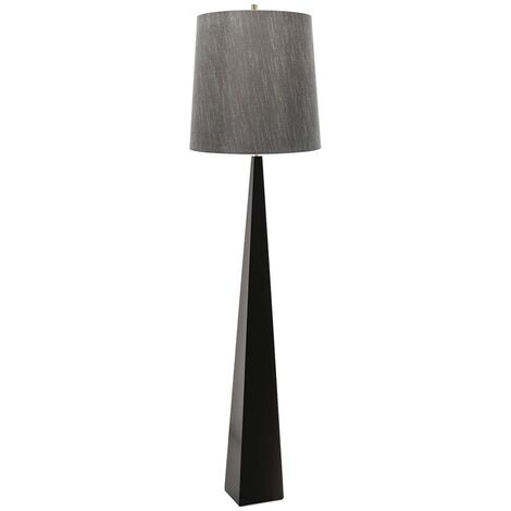 Lampadaire lampadaire salon lampe acier noir H 181 cm 1 lumière
