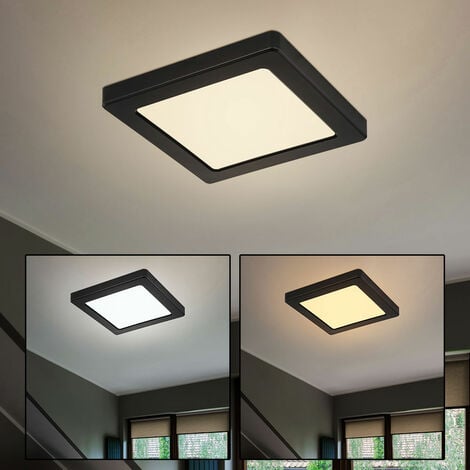 Panneau LED plafonnier noir salon lumière chambre à coucher
