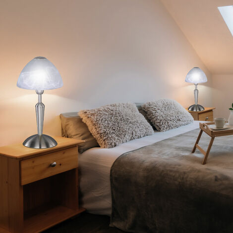 Lampe de table lampe d'appoint lampe de lecture vintage lampe rétro chambre  à coucher, bois