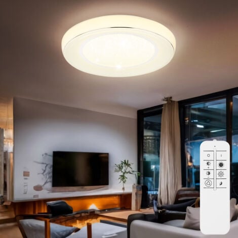 Plafonnier LED plafonnier rectangulaire dimmable avec télécommande Lampe  d'entrée LED