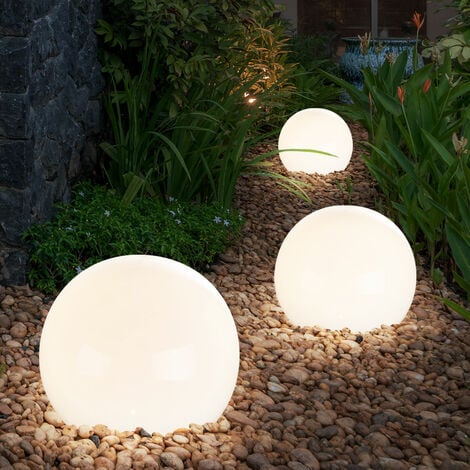 GLOBE LIGHT - Boule lumineuse d'extérieur Solaire LED à piquer ou poser  Ø20cm - Luminaire d'extérieur Best Season designé par