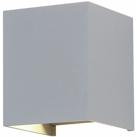 Lampe Extérieure Acier Affiné, Satiné, Pour Montage Mural IP44, LxLxH