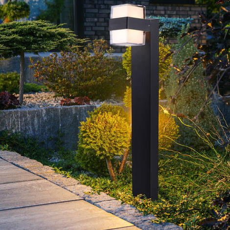 Lampe d'extérieur moderne noire 80 cm IP44 - Gleam