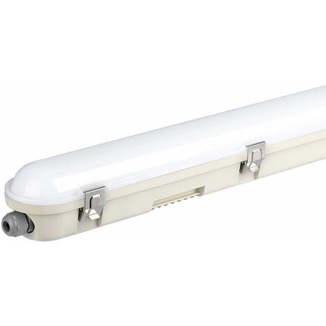 Plafonnier blanc diffuseur lumière LED garage pièce humide