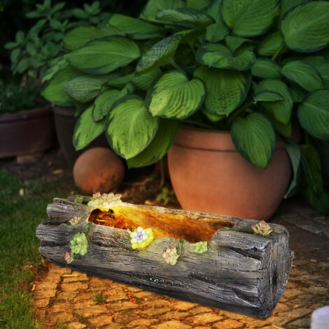 Jardinière solaire en pot de fleurs Lampe décorative illuminée pour la  maison et le jardin, 1x