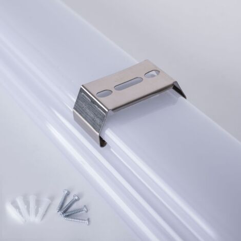 Diffuseur LED avec détecteur de mouvement étanche à l'humidité avec capteur Capteur de lumière de garage LED, IP65, 1x LED 36W 4320Lm lumière du jour, L 120cm, lot de 6