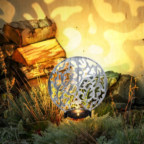 Lampe Hibou solaire avec LED blanc chaud et piquet, Lanternes piquet