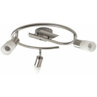 Spot de plafond LED 9 watts spot mobile verre nickel mat ACTION 938803640000