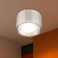 Spot de plafond LED en saillie, éclairage argenté pour salon, salle à manger, cuisine