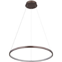 Suspension plafonnier suspension LED réglable en hauteur couleur café 60 cm