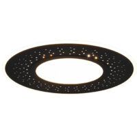 Plafoniera Moderna Verus Nero Led Dimmer 44w Trio Lighting