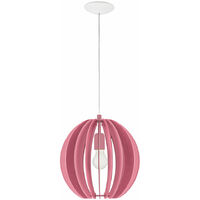 Plafonnier lampe pendule rose design éclairage chambre filles dans un ensemble comprenant des ampoules LED