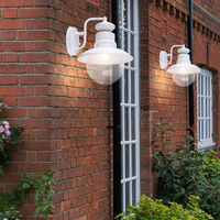 Applique d'extérieur pour terrasse, éclairage de propriété en verre, dans un ensemble comprenant une source lumineuse à LED