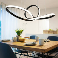 Suspension LED noir -matt SWITCH -DIMMER plafonnier suspension éclairage salle à manger