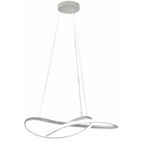 Suspension LED dimmable plafonnier gris suspension éclairage incurvé de salle à manger de salon