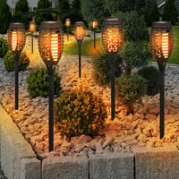 12x Lampes solaires LED pour jardin et éclairage extérieur