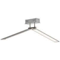 Plafonnier LED plafonnier plat long plafonnier LED long plafonnier, dimmable ALU, 1x LED 26.5W 1700Lm blanc chaud, L 100 cm