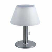 Lampe de table d'extérieur lampe de table LED blanche variateur tactile  batterie rechargeable lampe de jardin dimmable USB, métal acrylique, 2x LED  blanc chaud, DxH 11x38,5 cm