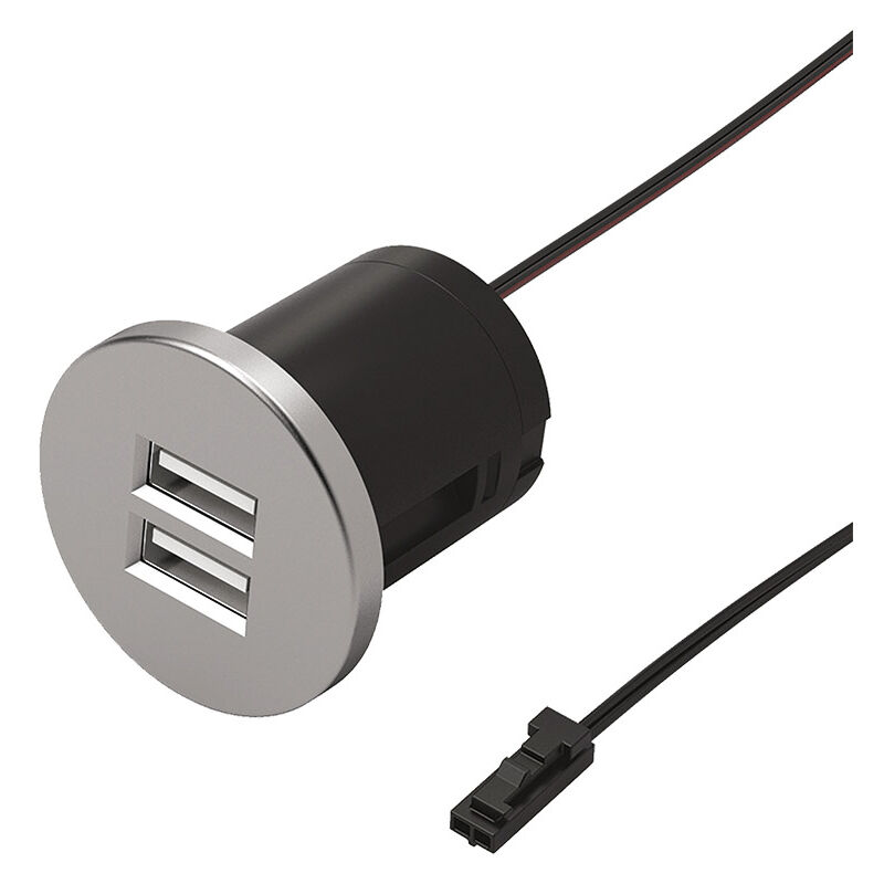 Prise encastrable USB AMPIRE avec câble de 120cm, 5,00 €