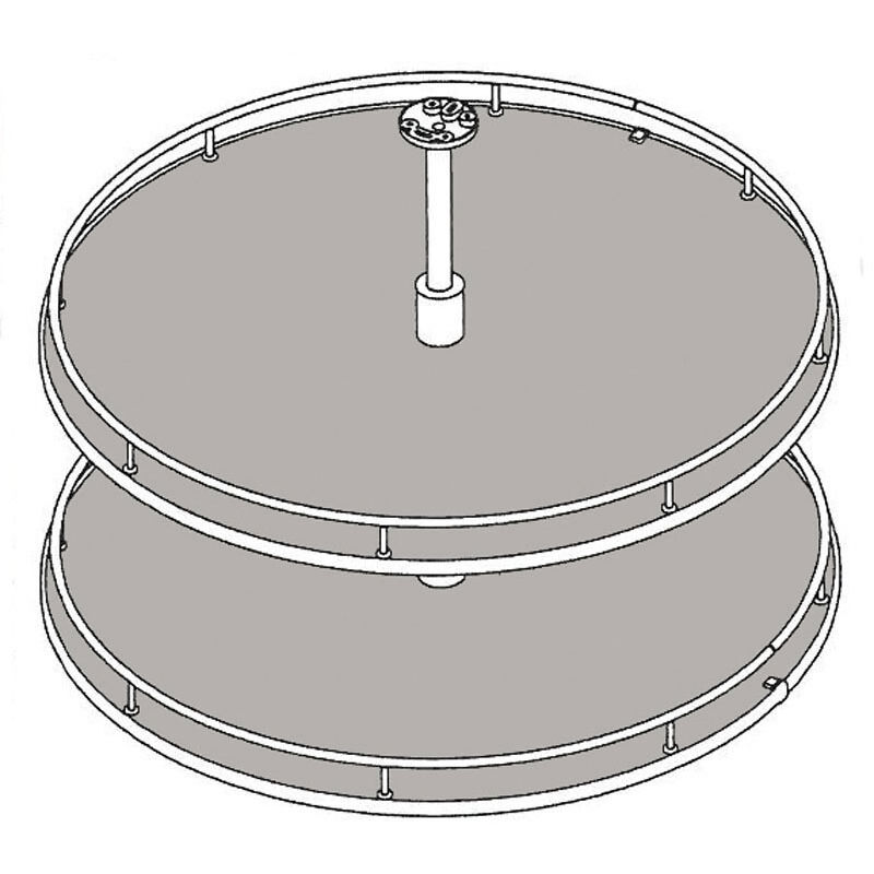 Tourniquet 2 paniers pour meuble d'angle haut, DELINIA | Leroy Merlin