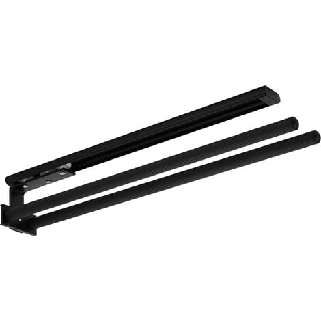 Porte torchon coulissant noir - Hauteur : 148 mm - Nombre de bras : 3 - ITAR