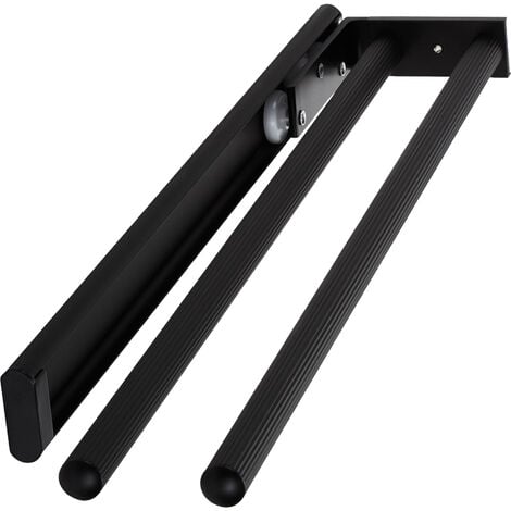 Porte torchon coulissant noir - Hauteur : 148 mm - Nombre de bras : 3 - ITAR