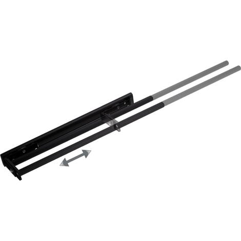 Porte torchon coulissant noir - Hauteur : 148 mm - Nombre de bras : 3 - ITAR