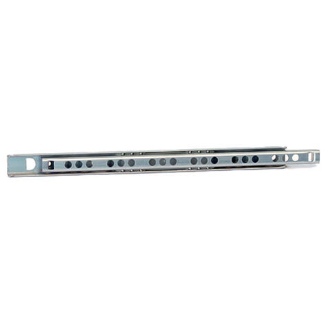 Itar – Coulisse à billes pour tiroir 370 à 410 mm – Hauteur 17 mm – Longueur 246 mm – Acier zingué – Charge max 10 kg – Sortie partielle