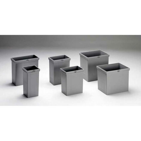 Seau pour poubelle avec double poignée - Contenance : 40 L - Décor : Anthracite - Hauteur : 505 mm - Largeur : 223 mm - Longueur : 418 mm - WESCO