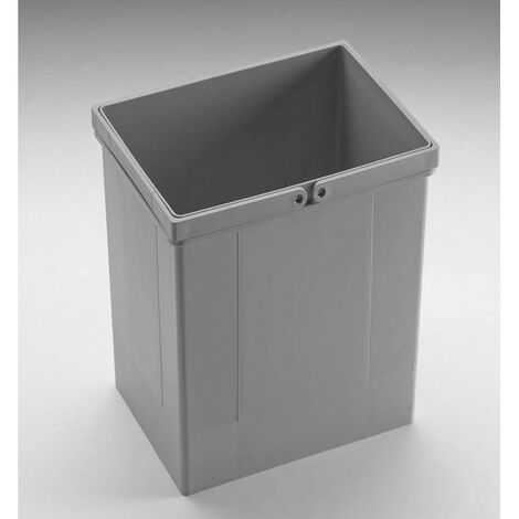 Seau pour poubelle avec double poignée - Contenance : 40 L - Décor : Anthracite - Hauteur : 505 mm - Largeur : 223 mm - Longueur : 418 mm - WESCO