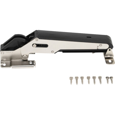 Ferrure relevant aileron pour coffre - Décor : Noir / Nickelé - Force : 4-6 Nm - SUGATSUNE (1/5)