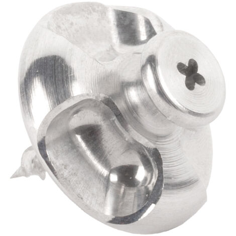 Fixation tableau - Diamètre : 24,5 mm - Epaisseur : 12 mm - Longueur : 28 mm - Matériau : Aluminium - L'ATTACHANTE (1/5)